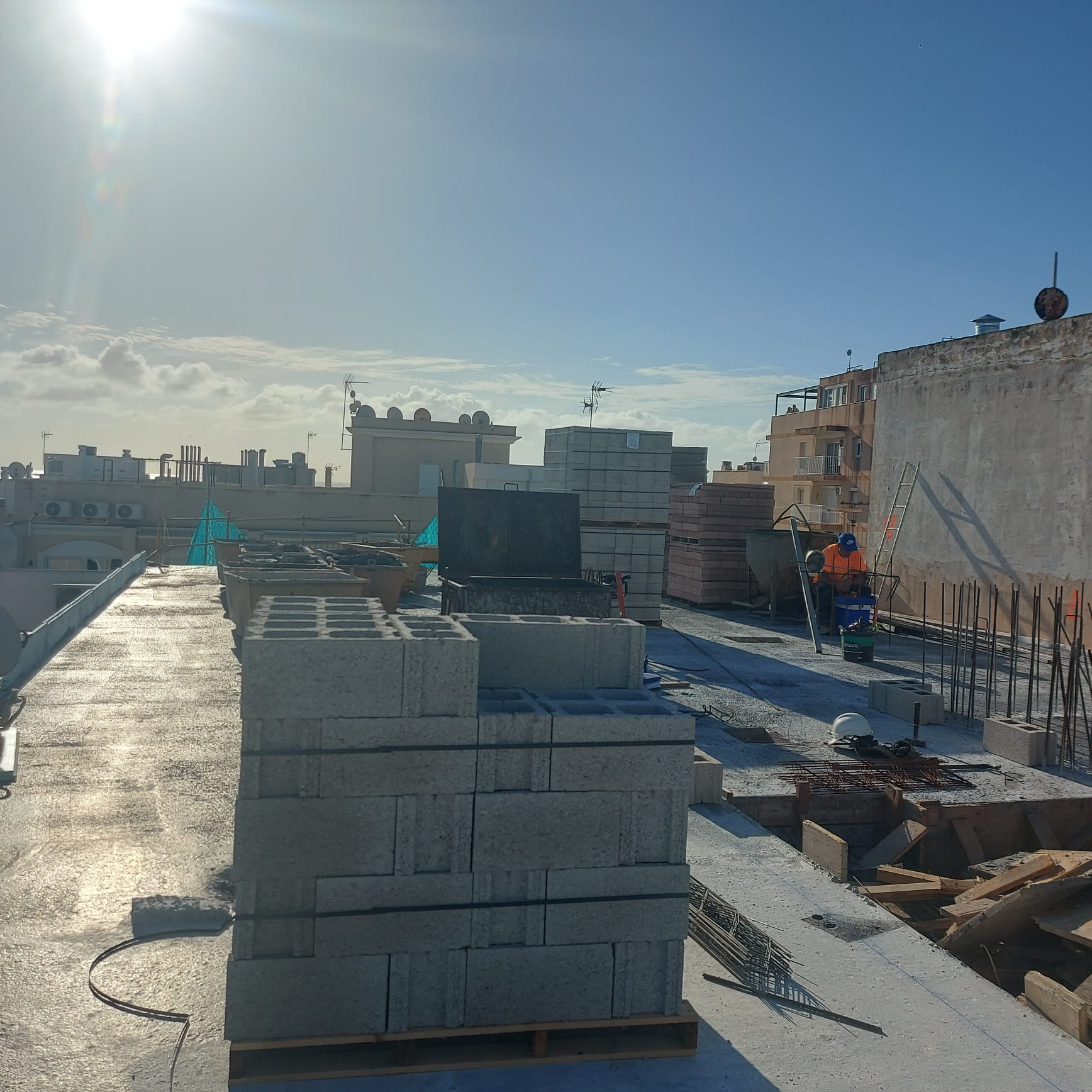 The structure of the Edificio T1 is ready