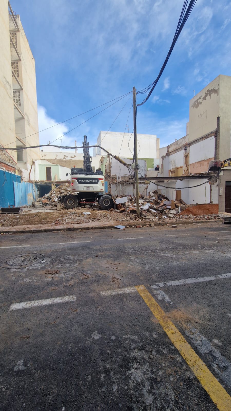 T2 Demolished old buildings and prepared the site for new construction